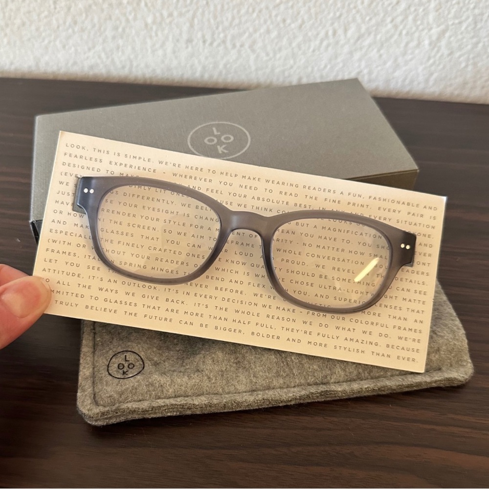 LOOK Optics | Gray Blue Light Screen Glasses